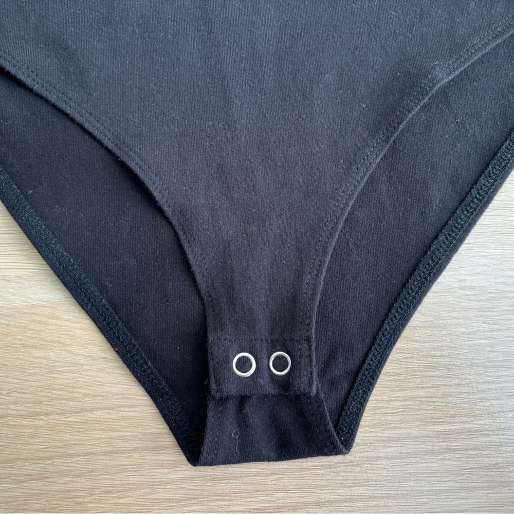3/$25 FOREVER 21 | Black Spaghetti Strap Bodysuit - Picture 5 of 5